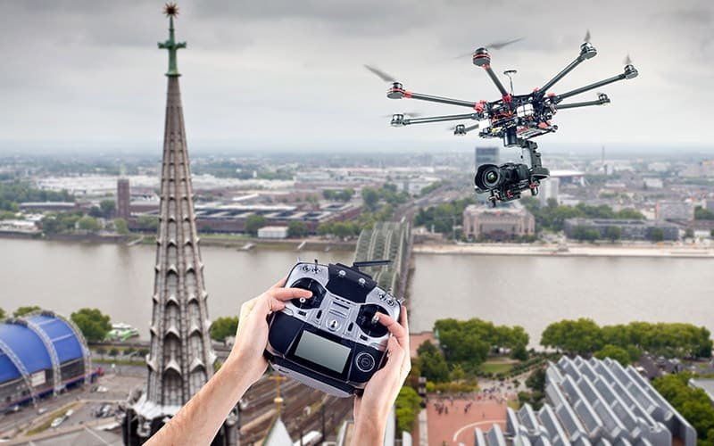 aerial photography in india drone image