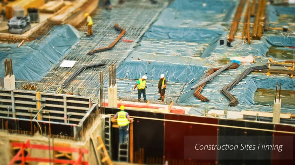 using aerial photography for construction sites in India