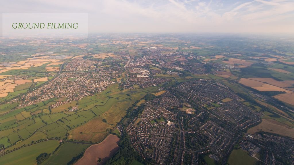 post on aerial and ground photography in India