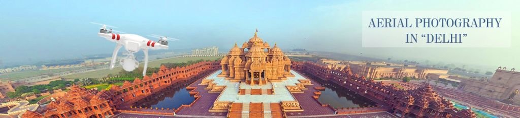 aerial photography in delhi city